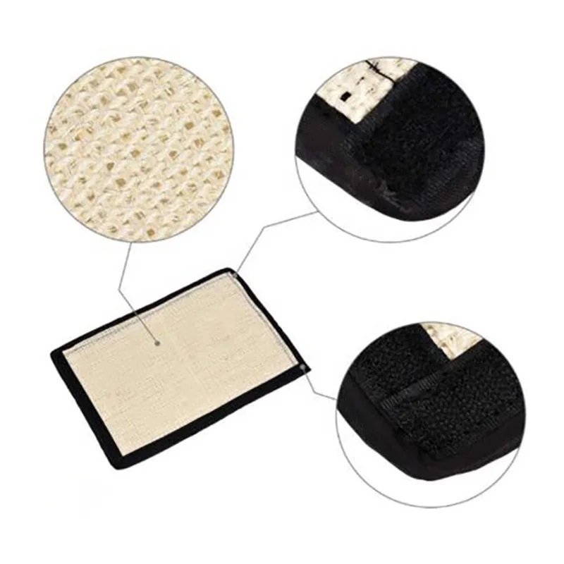 Sisal Cat Scratching Pads Mat For Cats Protecting Furniture Foot Chair Protector Pad Climbing Tree cat Scratch Board Toy | Дом и сад