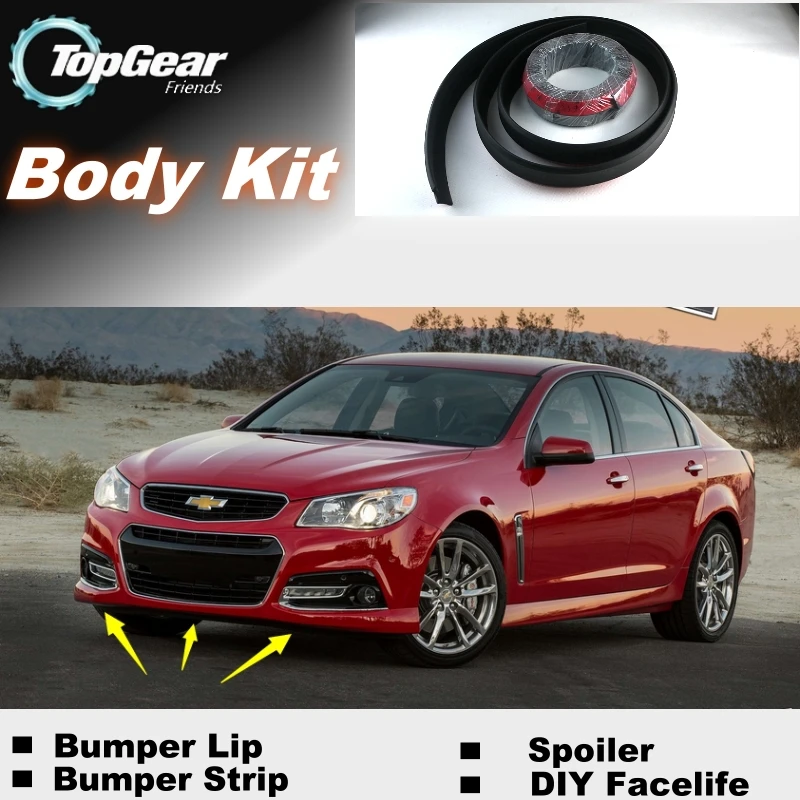 

Губы для бампера для Chevrolet SS/Top Gear Shop, спойлер для тюнинга автомобиля/комплект кузова TOP GEAR + полоска