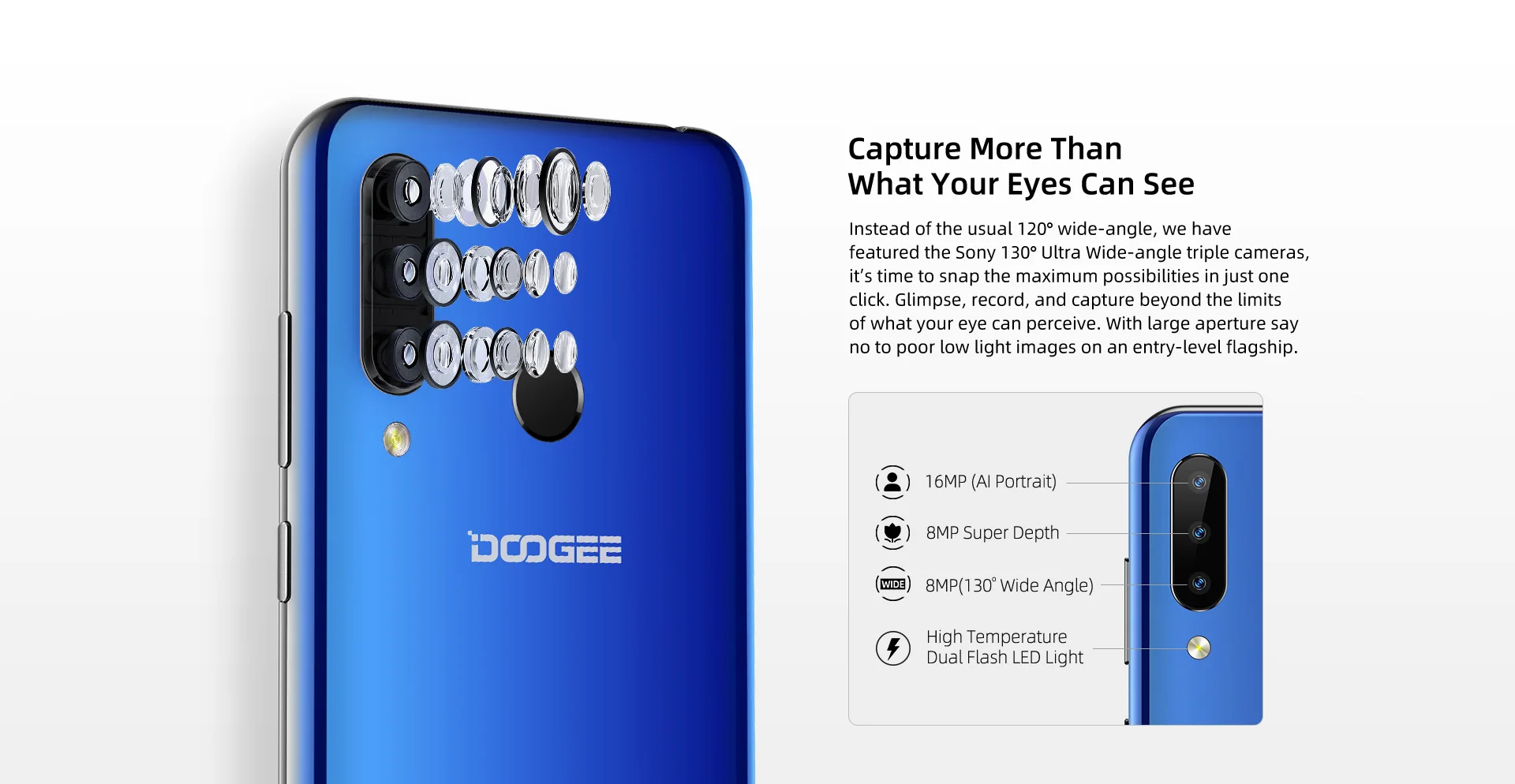 DOOGEE N20, новинка, смартфон, 6,3 дюймов, FHD+ дисплей, 4350 мАч, 4 Гб+ 64 ГБ, четыре ядра, 10 Вт, зарядка, отпечаток пальца, 16 МП, тройная задняя камера