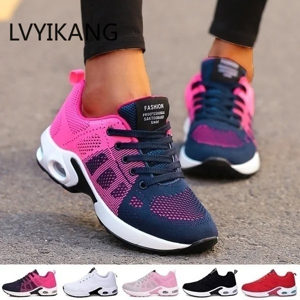 Женские кроссовки для бега дышащая повседневная обувь уличная Легкая спортивная