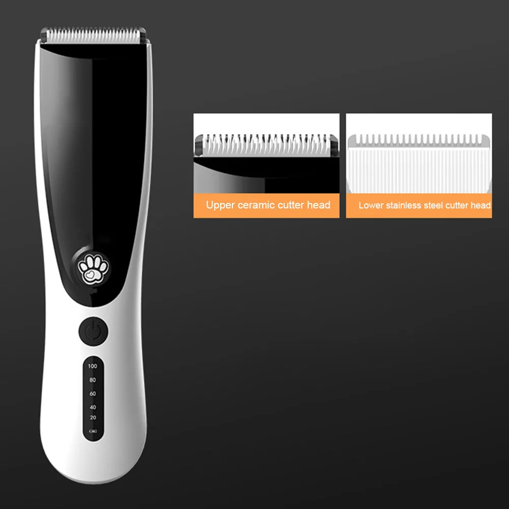 

Grooming Home Portable Styling Tools Pet Cat Hair Clipper Shaving Cutting USB Charging Speed Adjust Durable LED Display Handheld