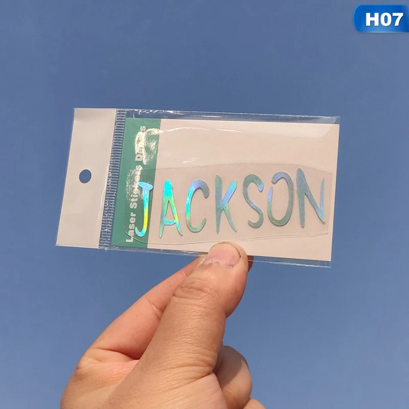 07 Kpop креативная лазерная наклейка GOT7 YOUNGJAE JACKSON YUGYEOM JINYOUNG BAMBAM MARK JB Водонепроницаемая наклейка s цвет меняющий цвет - Цвет: 07