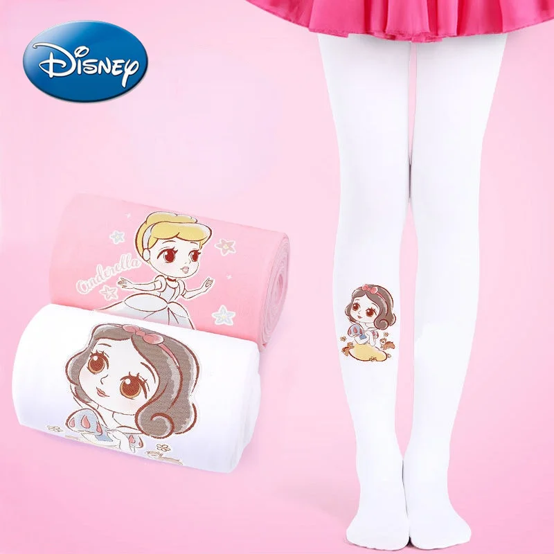 

Disney childrens pantyhose autumn thin white stockings dance bottoming socks