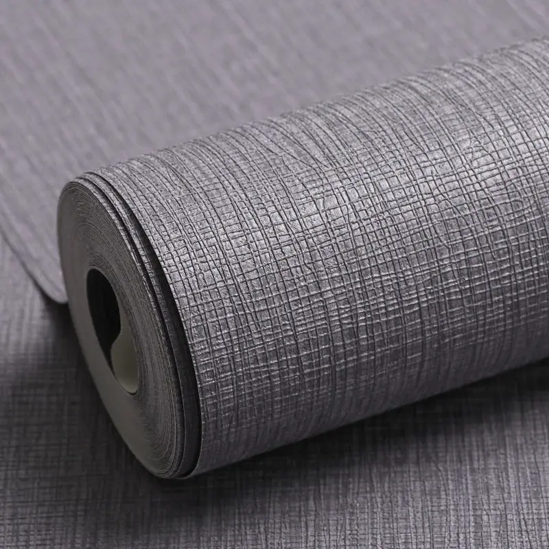 

Wallpaper non-self-adhesive bedroom 3D stereo waterproof decoration TV background wall ins simple vegetarian gray wallpaper