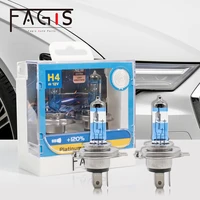 fagis us brand h4 9003 p43t 12v 6055w super cool white blue car headlight lights auto halogen bulbs super bright car lamps