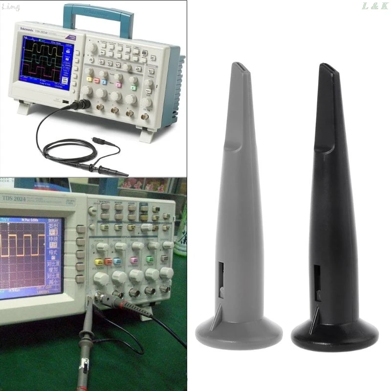 Универсальный колпачок щупа осциллографа защитный s Черный Серый с крючком