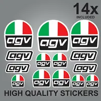 Fashion Rally car sticker Motos Suitable for 14x AGV HELMET STICKER SHEET DECALS STICKERS VINYL MOTORCYCLE instagram