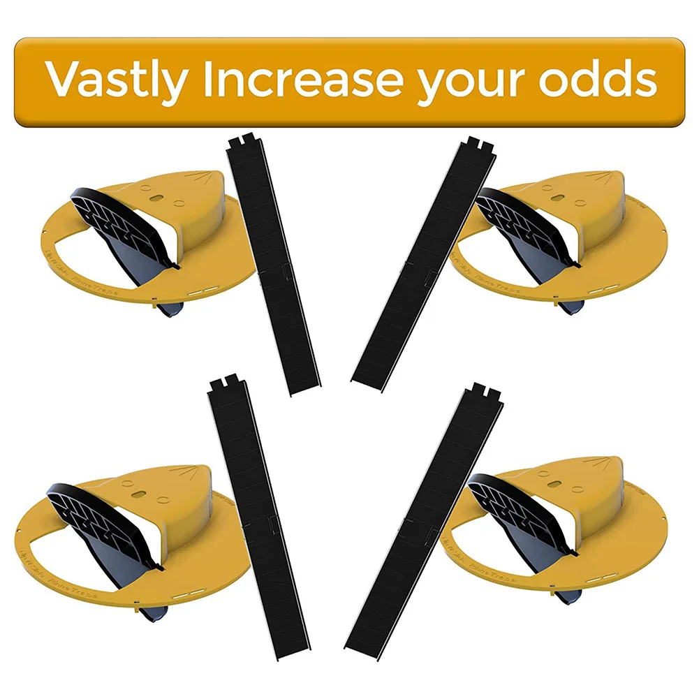 

Reusable Plastic Smart Mouse Trap Flip N Slide Bucket Lid Mouse Rat Mouse trap Humane Or Lethal Trap Door Style Multi Catch