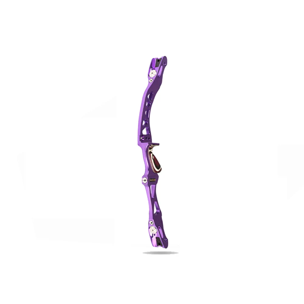 

Black anodized aluminum color hunting shooting outdoor sports archery X10 high-end target recurve bow ILF riser 25 inches