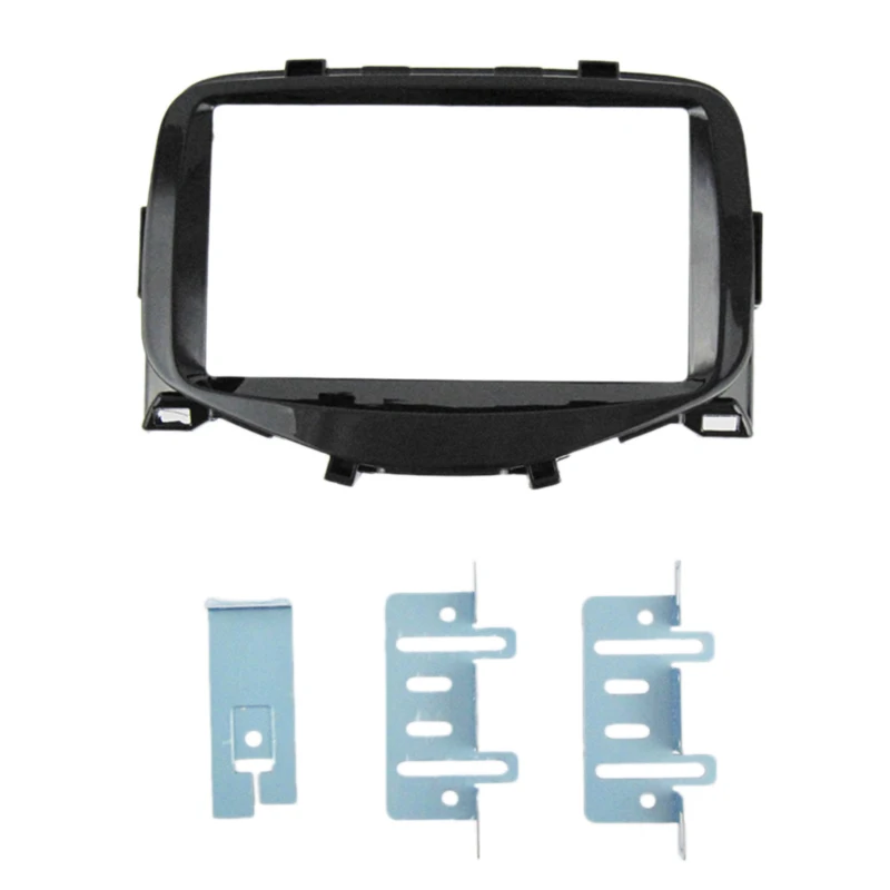 

178 x 102mm Double Din Car Radio Stereo DVD Fascia Panel Frame GPS Frame for 2014+ Toyota Aygo,Peugeot 108,Citroen C1 Dash Kit