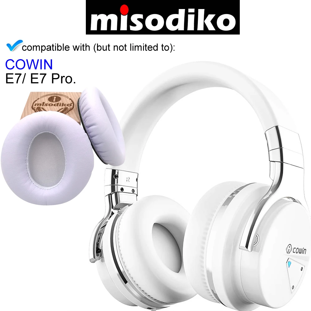 Misodiko Сменные подушки амбушюры-для COWIN E7/E7 Pro, наушники, запчасти для наушников, накладки для наушников, наволочки