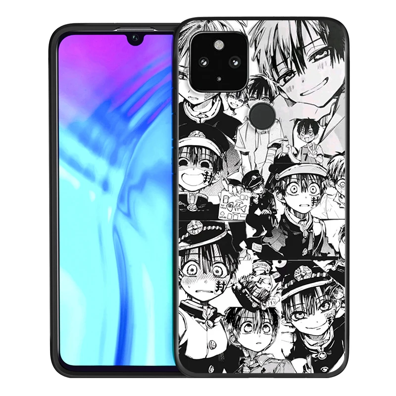 

Hanako Anime kun Yugi Shockproof Cover for Google Pixel 5 4 4a XL 5G Black TPU Soft Phone Case