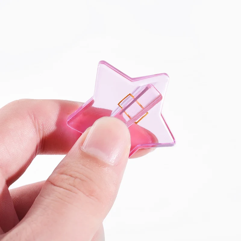 Форма для дизайна ногтей с тиснением металлическая изгибающаяся розовая