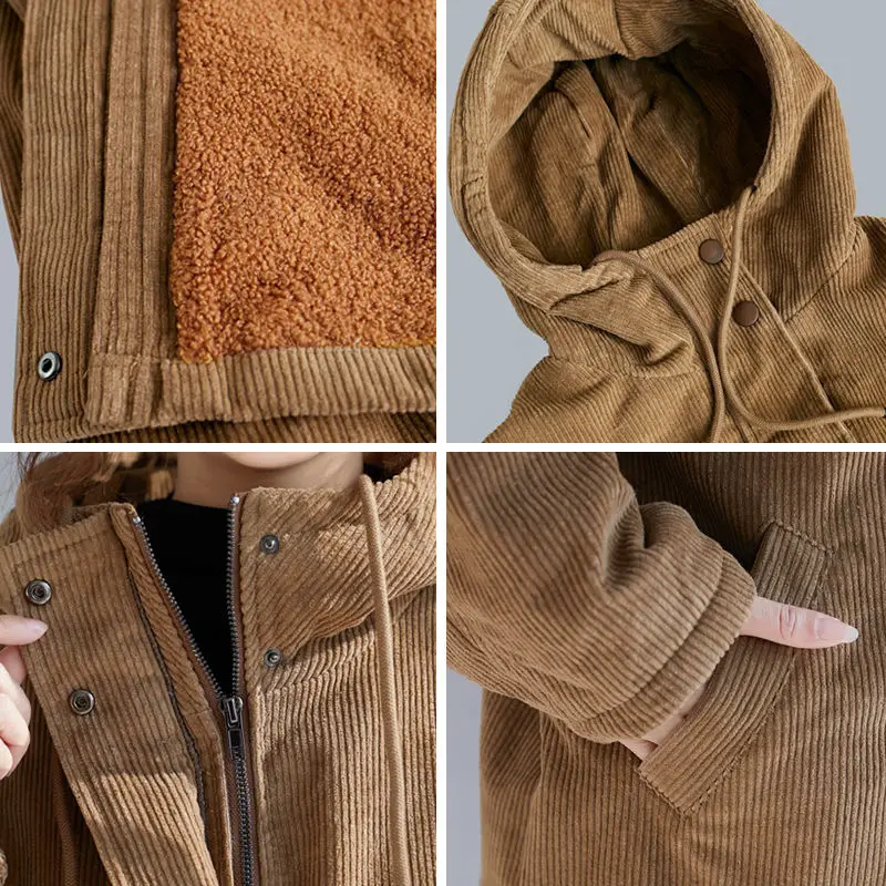 Осенне-зимние пальто из искусственного меха парки повседневные свободные