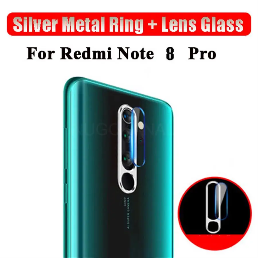 Закаленное стекло+ металлическое защитное кольцо для Xiao mi Red mi Note 8 8T 7 Pro K20 Защитная пленка для объектива камеры для mi 9 9T 8 SE A2 6X