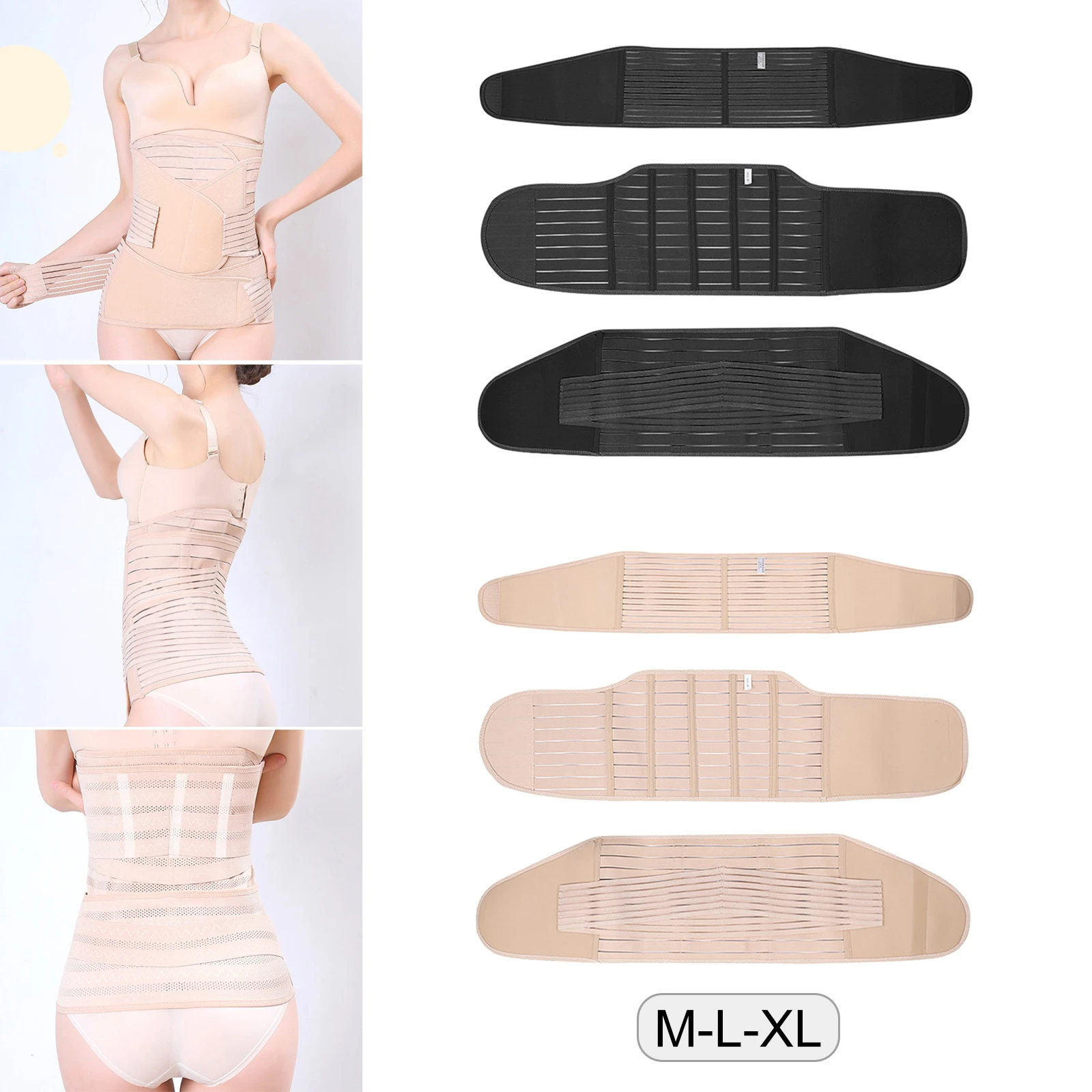 3 в 1 Послеродовое восстановление живота Пояс Поддержка Обёрточная