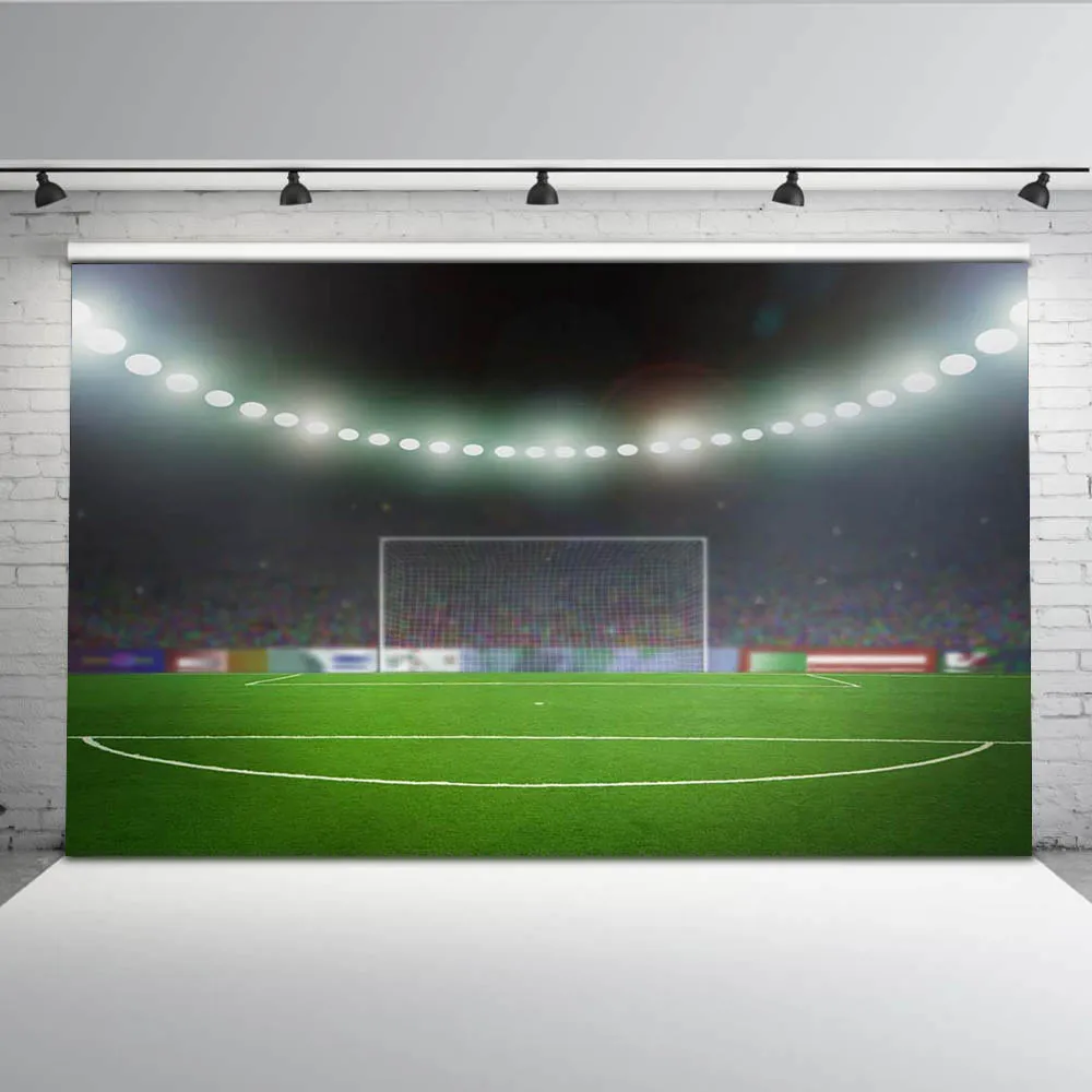 Фон для фотостудии с изображением футбольного поля|Фон фотосъёмки| |