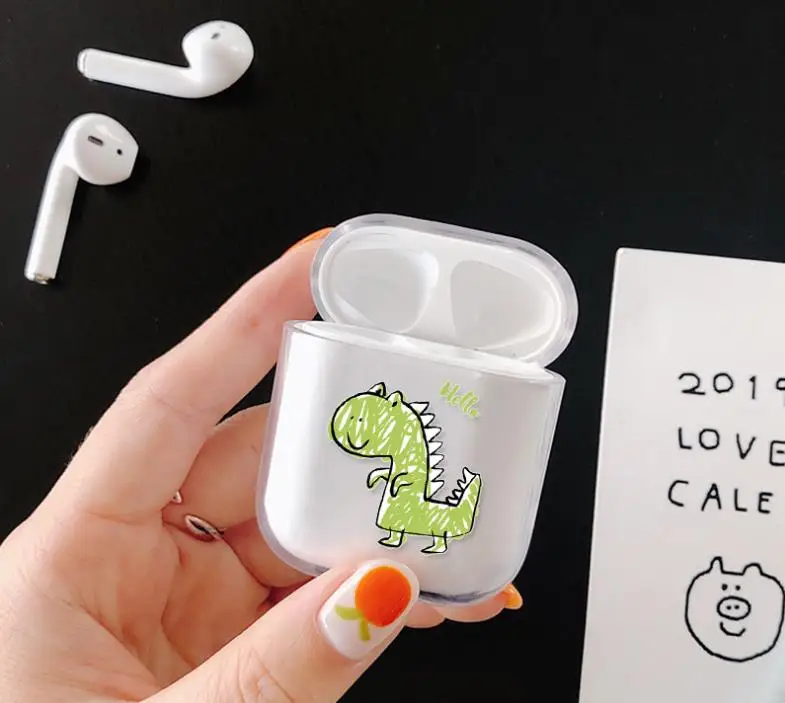 1 шт. наушники для хранения Airpods тонкий прозрачный жесткий PC наушники защитный чехол для Airpods 2 зарядная коробка