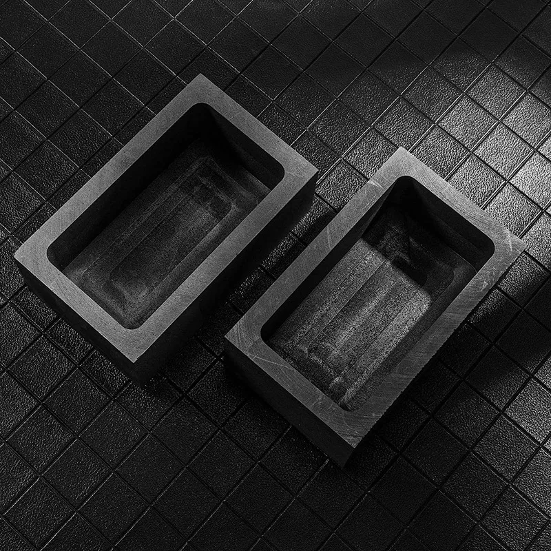 

2 Pieces 2 Kg Graphite Ingot Mold Silver Gold Ingot Mould Casting Ingot Crucible Mould , Inner Size 85 x 45 x 30 mm