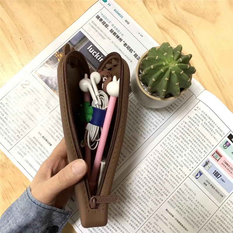 Многофункциональный длинный Чехол карандаш большая емкость ручки милый