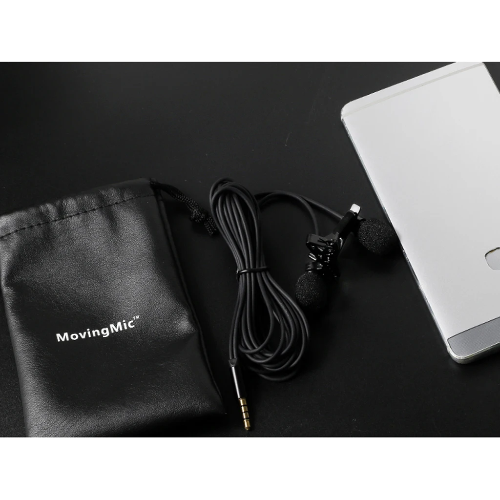 

Lapel Lavalier Clip-on Microphone Mic 3.5mm Jack Portable Hands Free Durable for Laptop PC Mobile Phone