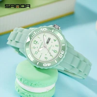 sanda fashion women watches sports silicone strap blue watch ladies clock date casual watches for women relogio feminino