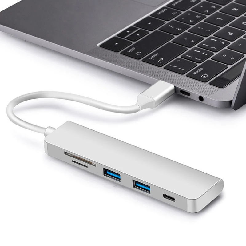 Ajiuyu USB C концентратор Thunderbolt 3 type C адаптер док-станция 3 USB 3,0 порт 4K HDMI мульти порты для Macbook Pro Air iMAC НОУТБУК сплиттер