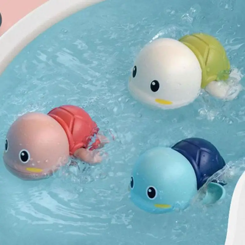 

Children's clockwork playing turtle cartoon will swim small turtle boys and girls bathroom summer playing toys