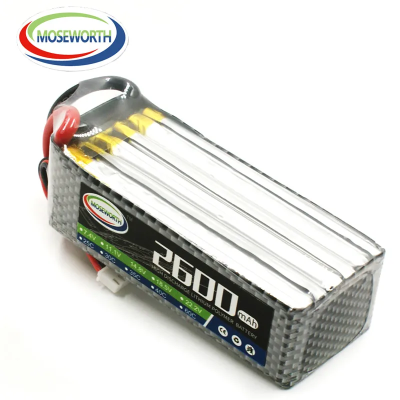 Bater&iacute;as de pol&iacute;mero de litio para avi&oacute;n de control remoto, bater&iacute;as LiPo 6S 22,2 V 2600mAh 30C para helic&oacute;ptero, coche, barco, Quadcopter, cami&oacute;n, avi&oacute;n-2