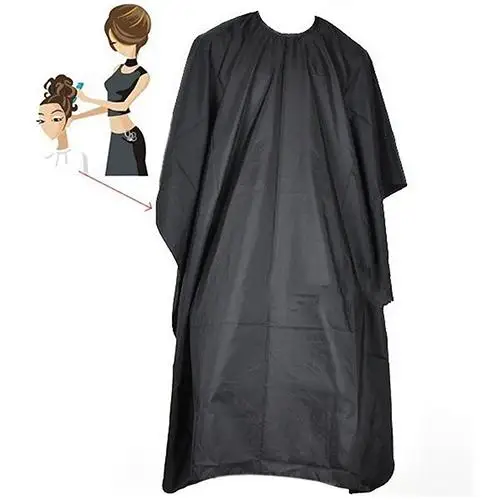 

Hair Cutting Cape Pro Salon Hairdressing Hairdresser Gown Barber Solid Black New