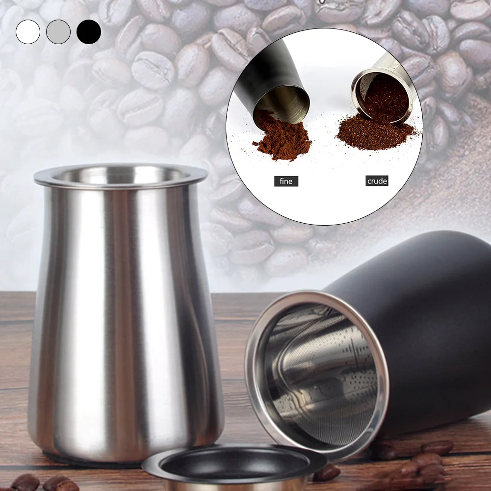 

Coffee Sieve Stainless Steel Coffee Powder Sifter Fine Mesh Sifting Ground Coffee Strainer Grinds Filter Container Coffee Tools