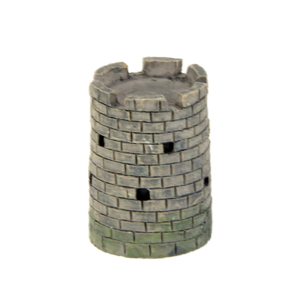 Упаковка 1 миниатюрный маленький замок из смолы для микро бонсай пейзажа