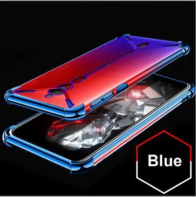 Синий Красный цвет для zte Nubia red Magic 3S NX629J Чехол подушки безопасности буфера полная защита чехол для Red Magic 3S ТПУ противоударный задняя крышка - Цвет: Синий