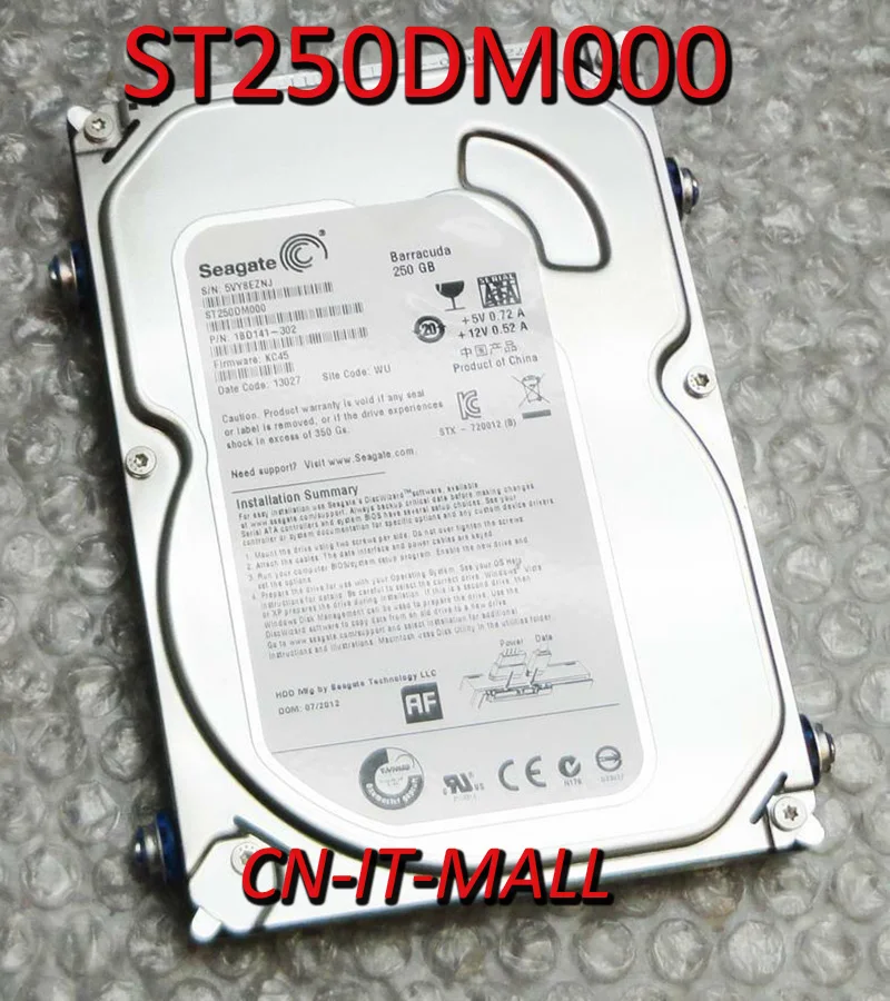 Внутренний жесткий диск Seagate для настольных ПК ST250DM000 250 ГБ 16 Мб кэш памяти SATA 6 0 5