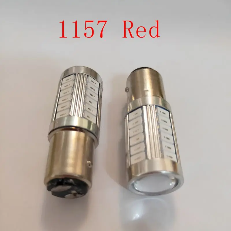 1157-2pieces Red 2 шт. 1156 1157 7506 BA15S P21W 5630 5730 светодиодный автомобиль хвост лампы тормоз светильник s 12V автоматический обратный лампы дневного света сигнала светильник Z3 - Испускаемый цвет: 1157-2pieces Red