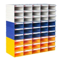 yesstackable plastic thick small parts cabinet combined container box drawer component storage shelf home building block supplie