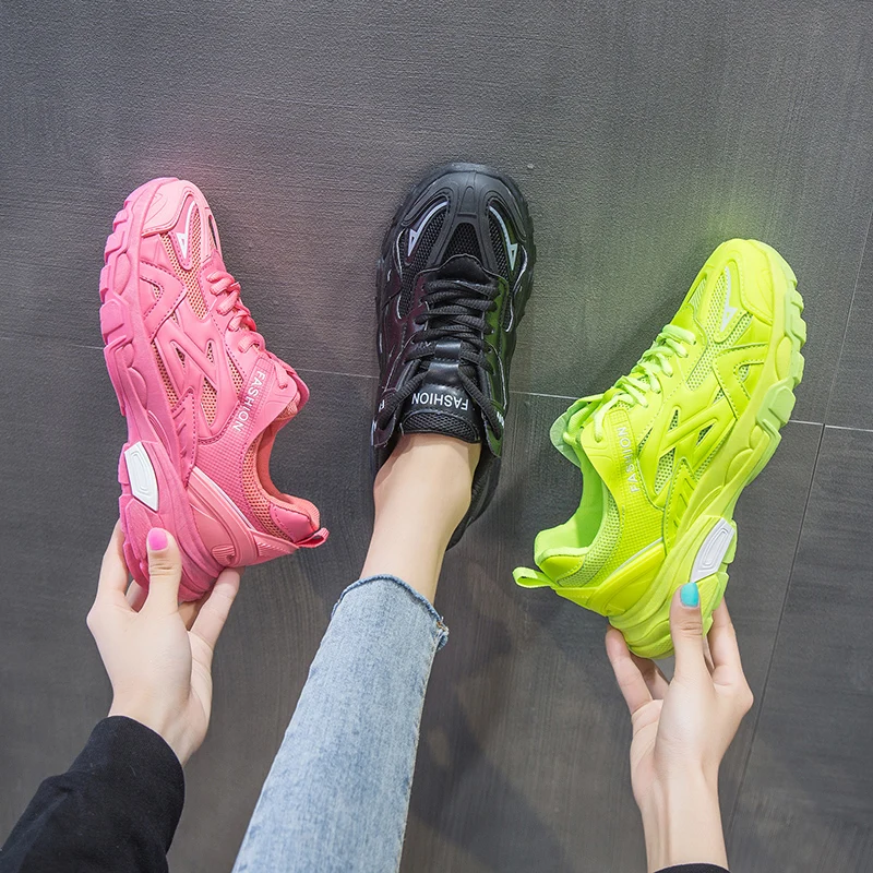 

NEW Women Shoes 2020 Chunky Sneakers Women Vulcanize Shoes Femme Platform Sneakers Trainers Casual Shoes Woman Brand Sneakers