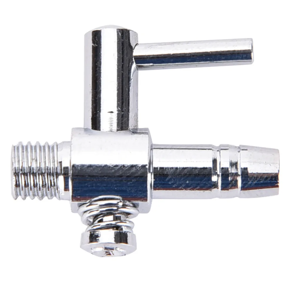 

1PCS Stainless Steel Valves Thread Aquarium Air Flow Distributor Lever Control Valve