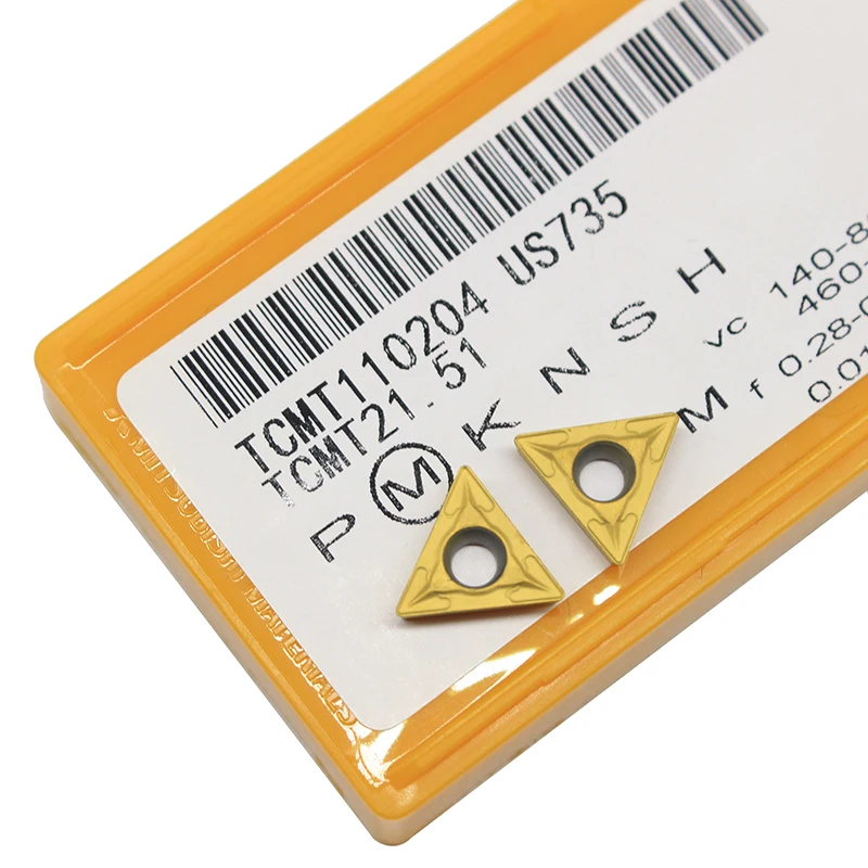 TCMT110204 VP15TF US735 UE6020 ЧПУ внешние токарные инструменты твердосплавные вставки токарный станок резец инструмент токарная вставка