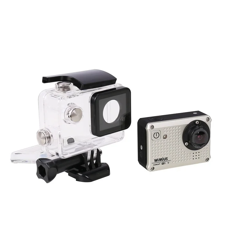 Wimius Silver S1 видеокамера с ЖК-экраном HD 1080P wifi Водонепроницаемая 30 метров Спортивная Экшн-камера