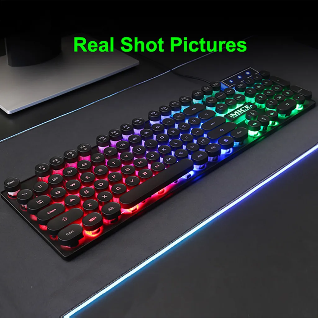 Механическая Клавиатура для Imice Ak 800 игровая с подсветкой Rgb Gamer ПК ноутбука Keycaps