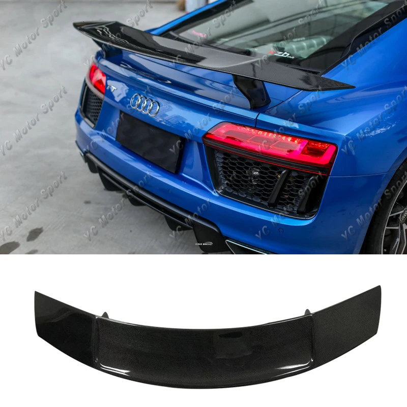 Углеродного волокна/FRP задний багажник загрузки крыла Спойлер для Audi R8 GT V8 V10 2017 2018