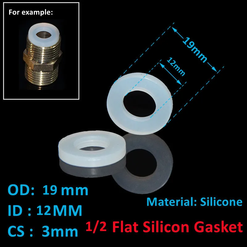 

Резиновые кольца из силикона 1/2", 3/4", 1"