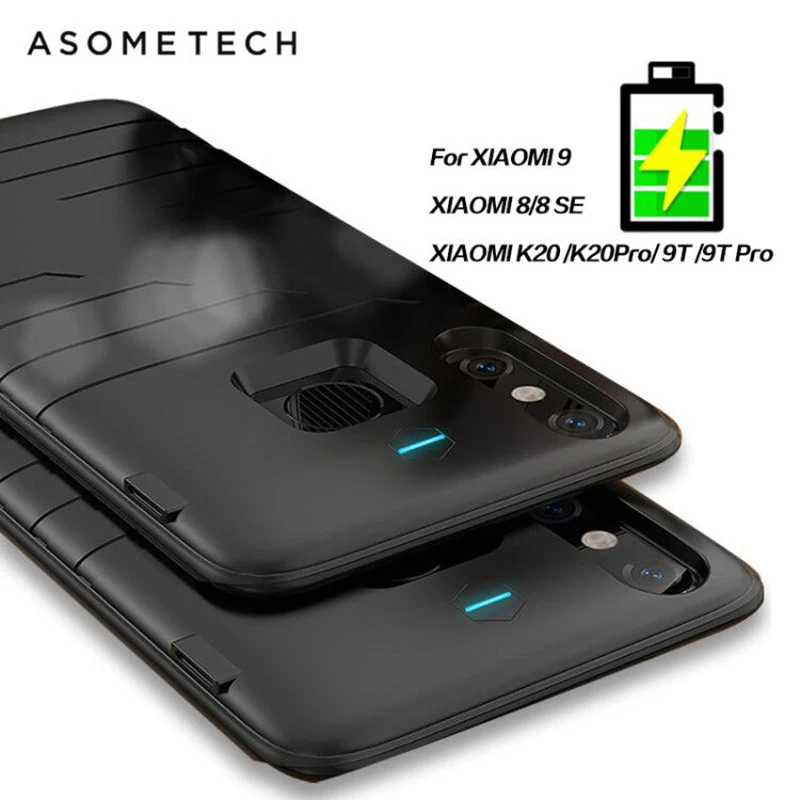 Ультратонкий чехол с аккумулятором для Xiaomi 8 9 SE зарядным устройством Redmi K20/K20Pro/9T/9T