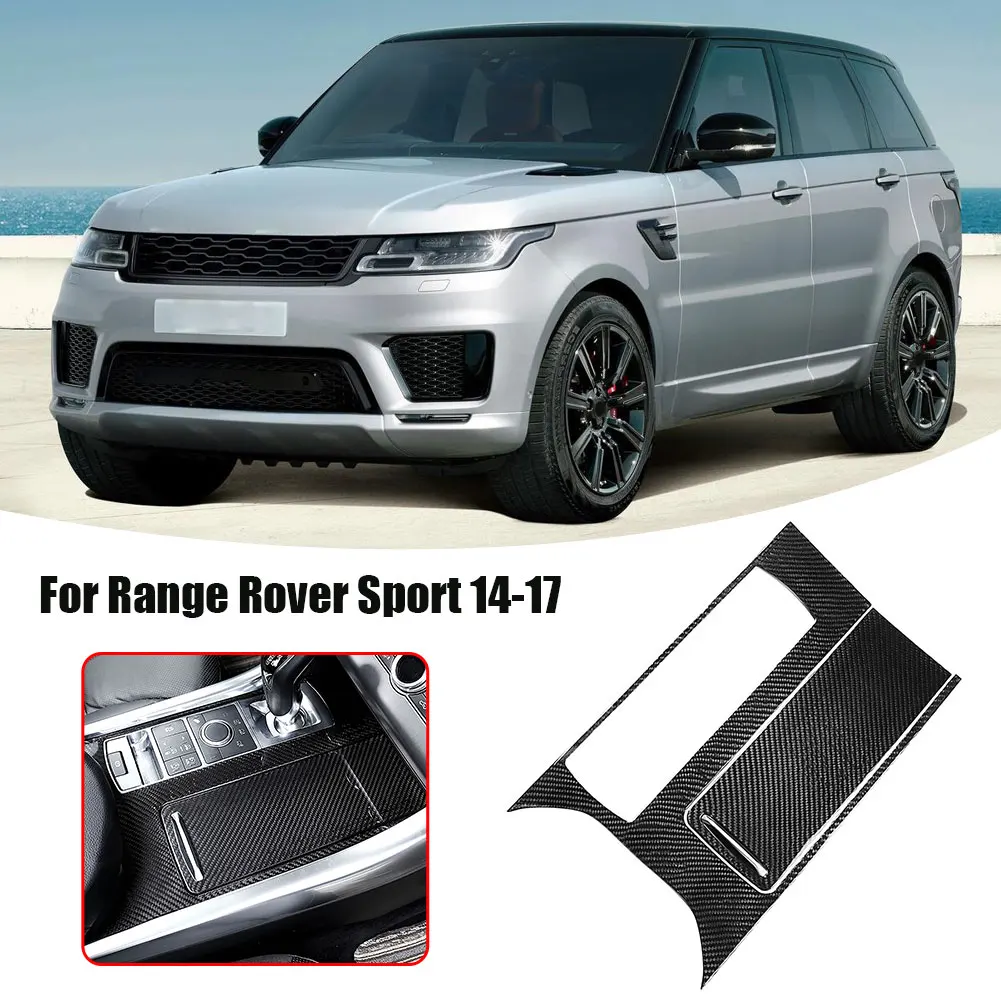 

Carbon Fiber Gear Shift Panel Trim Decor Car Center Console Wrap Sticker for Land Rover Range Rover Sport 2014-2017