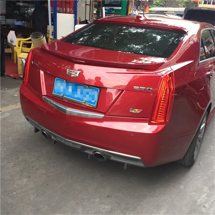 Для Cadillac спойлер ATS 2013 2016 Toyota YW ABS Пластиковый материал автомобильное заднее крыло