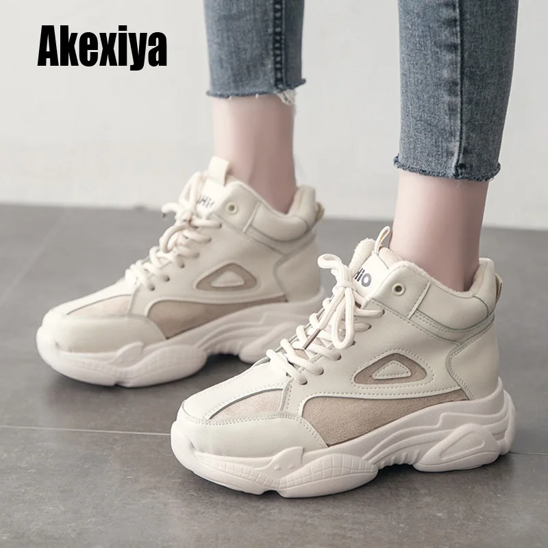 Женские кроссовки 2020 модная повседневная обувь женские удобные теплые на