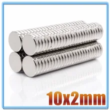 10-1000Pcs 10x2 Neodymium Magnet 10mm x 2mm N35 NdFeB Round Super Powerful Strong Permanent Magnetic imanes Disc 10*2
