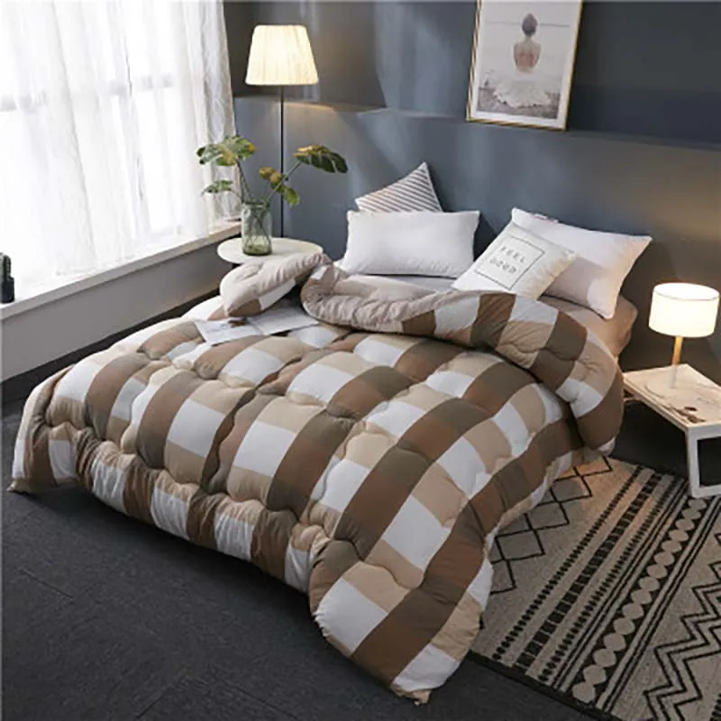 

Home Textile Washed Cotton Spring Autumn Quilt Winter Thicken keep Warm Duvets Full Size 150x200cm/180x220cm/200x230cm Comforter