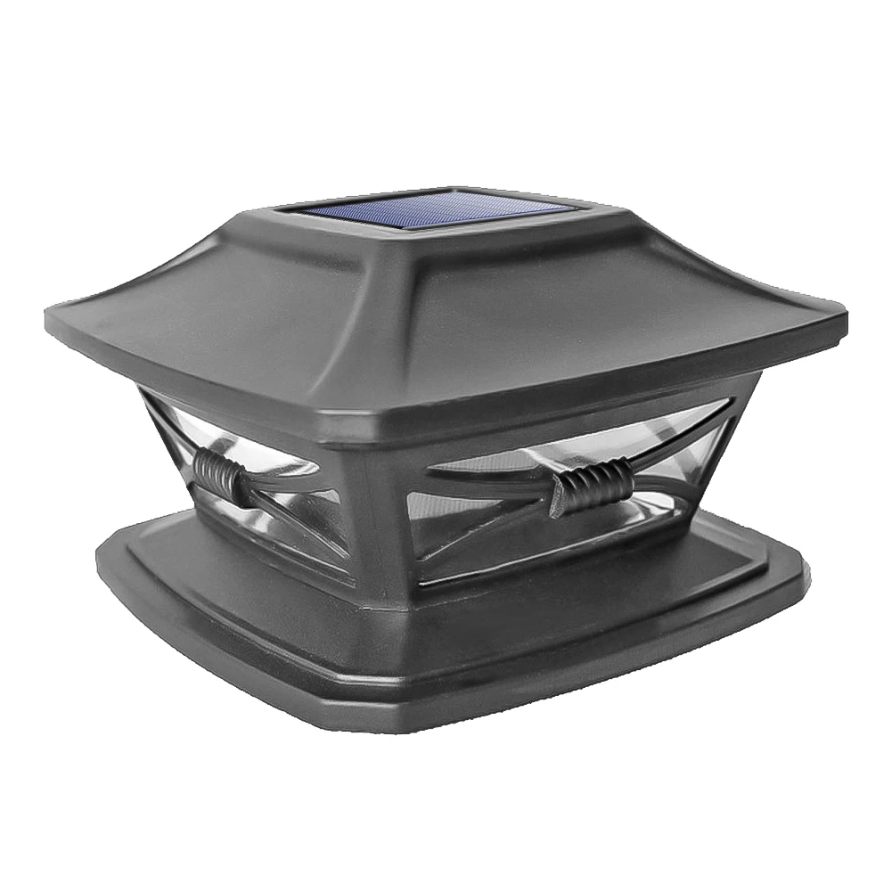 

Post Cap LED Fence Lamp Solar Powered Pillar Light Waterproof Insulating Sheet Insert Switch for Garden Yard Decoration